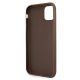 7. Guess 4G Big Metal Logo Case for iPhone 11 Pro Max - Brown
