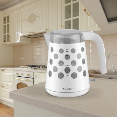 2. MAESTRO MR-045 White Electric Kettle