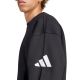 5. Men's adidas Essentials Loose Fit 3 Bar Logo Sweatshirt Black JF3542