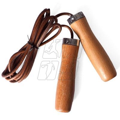 3. Leather skipping rope PROFIT DROP DK 1019