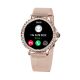 9. VELTORI VT320-1 Women's Smartwatch Gold Bracelet + Pink Silicone Strap