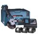 MAKITA DGA513RT3J 18V 3x5.0Ah Cordless Angle Grinder