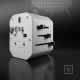 8. SBS TEADAPTUSBTCUNI USB-C USB-A Universal Travel Adapter - White