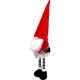 3. DECORATIVE SANTA CLAUS WITH SILVER STARS ON TELESCOPIC LEGS 50-70CM RED