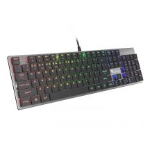 GENESIS Thor 420 RGB Gaming Keyboard USB AZERTY US English Silver
