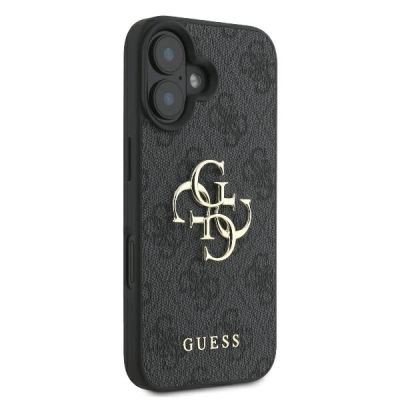 4. Guess 4G Big Logo Case for iPhone 16 - Black
