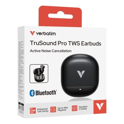 6. Verbatim TruSound Pro Wireless In-Ear Bluetooth Calls/Music Headset Black