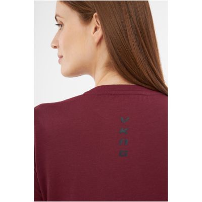 VIKING Salen Lady Merino women's t-shirt burgundy L