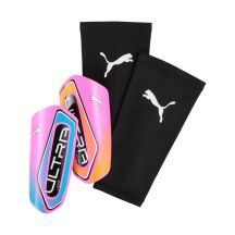 Puma Ultra Light Sleeve Football Shin Guards Pink and Black 31019 01