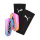 Puma Ultra Light Sleeve Football Shin Guards Pink and Black 31019 01