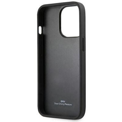 7. Case BMW BMHCP14XSLLBK iPhone 14 Pro Max 6.7 "black / black Leather Stamp