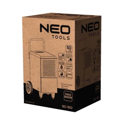 3. NEO tools 90-160 air dehumidifier 7 l 56 dB 750 W Orange