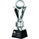 7. Engraved glass trophy with case + paint filling