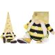 SQUARE GNOME SITTING BEE 35+6CM IN SNEAKERS SPRING DECORATION