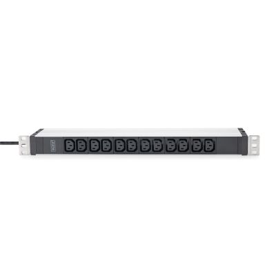 20. PDU 19" Rack power strip, 12x C13 sockets 16A/230 V, 2.0m, 1x unischuko plug, 16A, aluminum
