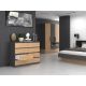 5. Chest of drawers M8 120x40xH97 anthracite/artisan