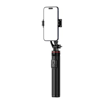 4. Selfie stick WC1Y2S 1.3m aluminum alloy telescopic tripod with phone holder - black