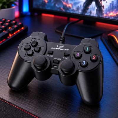 5. Esperanza EG102 Gamepad (PC, PS3; black)