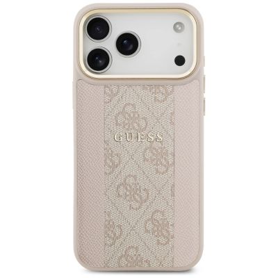 3. Guess 4G Stripe MagSafe Case for iPhone 17 Pro Max - Pink