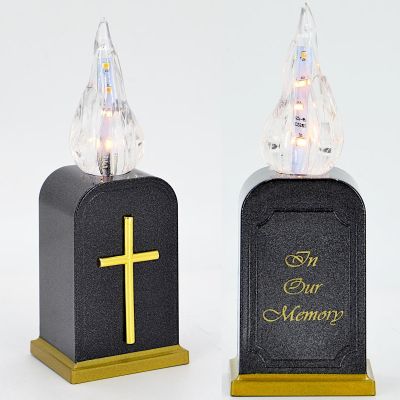 2. BATTERY-OPERATED LED CANDLE WITH TIMER LANTERN INSERT 16CM