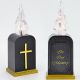 2. BATTERY-OPERATED LED CANDLE WITH TIMER LANTERN INSERT 16CM