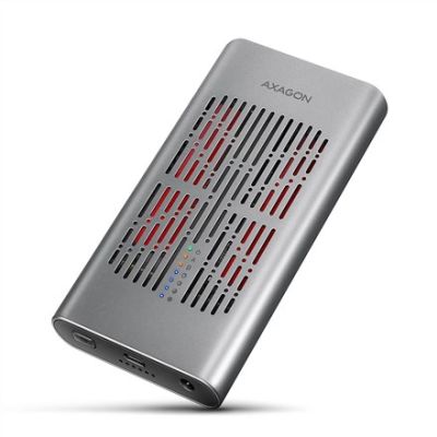 13. Axagon EEM2-20GD Hard Drive Docking Station USB 3.2 Gen 2 (3.1 Gen 2) Type-C Black, Gray