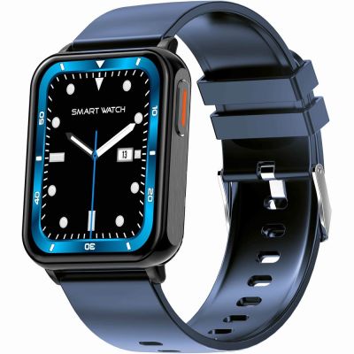 3. Smartwatch Gravity Navy Blue Black 2 Straps GT17-9