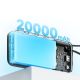 7. Cuktech CUKP200NGLDG 55W 20000mAh Powerbank with Built-in USB-C Cable - Gray