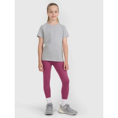3. Girls' plain T-shirt 4F 4FJWMM00TTSHF2332-25M