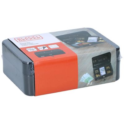 15. METAL CASE FOR MONEY AND DOCUMENTS 25x8.5x18CM BLACK + DECKER