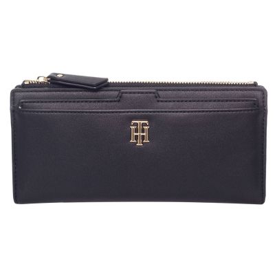 Tommy Hilfiger Seasonal Slim Women's Wallet Black - AW0AW08917 0GJ