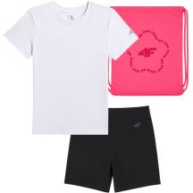Set for girls 4F F071 T-shirt, shorts, bag 4FJWSS26TAPSF071 90S