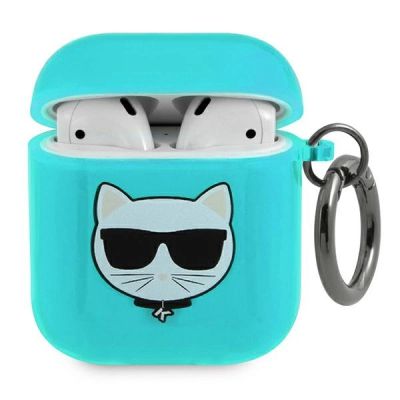 Karl Lagerfeld Choupette Case for AirPods 1/2 - Blue