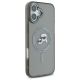 4. Karl Lagerfeld IML Metal Karl&Choupette Head MagSafe Case for iPhone 16 - Black