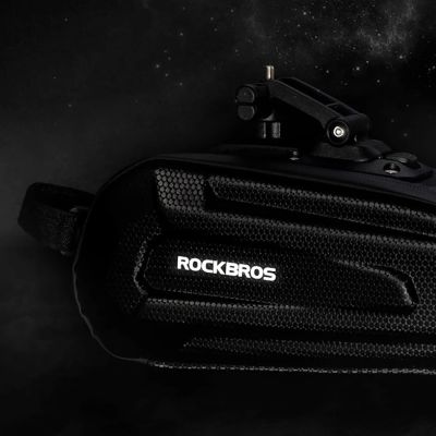 10. Rockbros B69 bicycle saddle bag 1.8l with easy release system - black