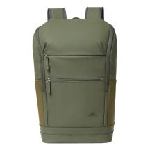 Rivacase Eden Backpack Travel Backpack Olive Waxed Leather (Pull Up), Polyester, Recycled Polyethylene Terephthalate (rPET)