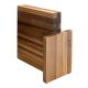 Artelegno walnut magnetic knife block for 10 knives