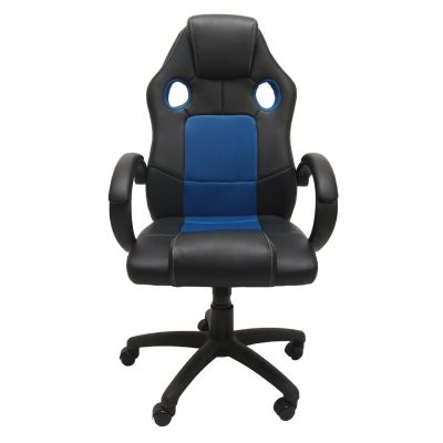 2. ENZO SWIVEL CHAIR BLUE BLACK