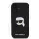 4. Karl Lagerfeld Silicone Karl Head Print MagSafe iPhone 16 Case - Black