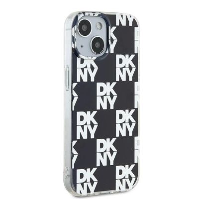 4. DKNY IML Checkered Mono Pattern case for iPhone 15 / 14 / 13 - black