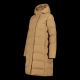 7. CMP women's long hooded jacket, winter waterproof, insulated, beige (34K0096/P814)