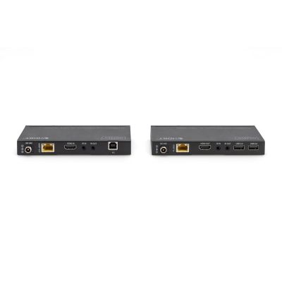 9. HDBaseT KVM Extender Kit, 150m, 4K/60Hz, USB 2.0, PoC, IR, Black