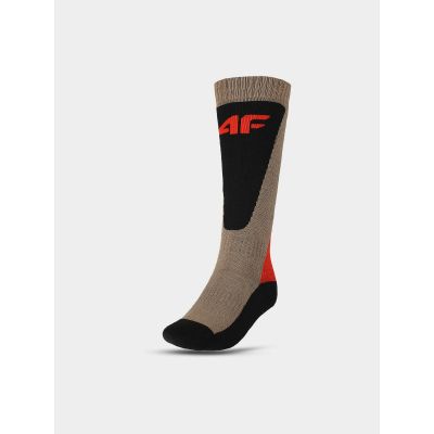 4FWarm boys' ski socks 4F 4FJWAW24UFSOM147-83S