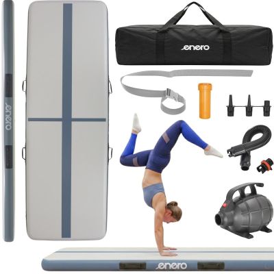 13. AIR TRUCK GYMNASTIC MATTRESS MAT ACROBATIC PATH 300X100X15CM ELECTRIC PUMP GRAY