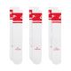 3. Nike Everyday Elevated Crew Socks 3 Pairs White and Red IM7949 900