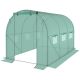 12. GREENHOUSE GARDEN TUNNEL 200X300X200CM PE GREEN STEEL STRUCTURE
