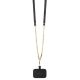 6. Guess Crossbody 4G Metal Logo Case for iPhone 13/14/15 - Black
