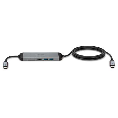4. Lindy 43326 Docking Station Wired USB 3.2 Gen 1 (3.1 Gen 1) Type-C Black, Gray