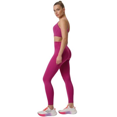 7. Women's leggings 4F FNK F418 pink 4FWSS26TFTIF418 54S