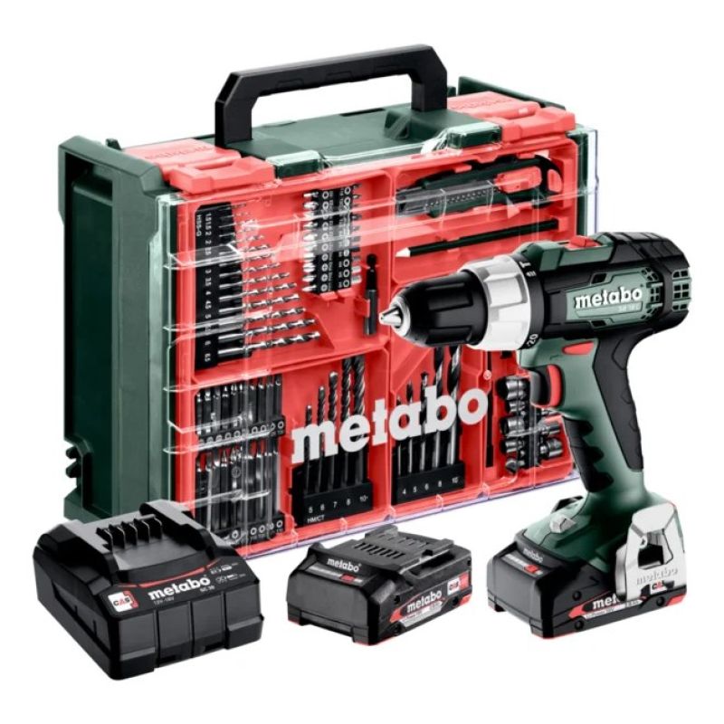 2. Metabo Impact Driver SB 18 L SET 2x2.0Ah +74 ACC CASE